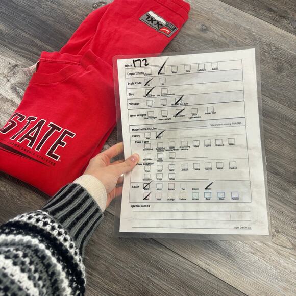 Vintage  Y2K Nike Team Red Black Men XXL Ohio State Buckeyes Long Sleeve T-Shirt - Picture 7 of 7